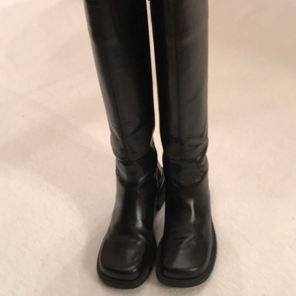 Beautiful black boots by crafts and Barrows.